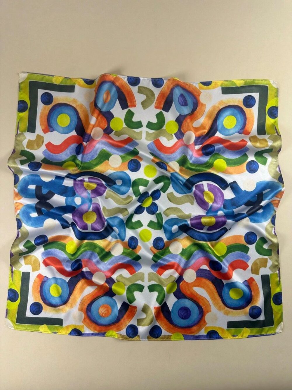 Geometric Square Scarf